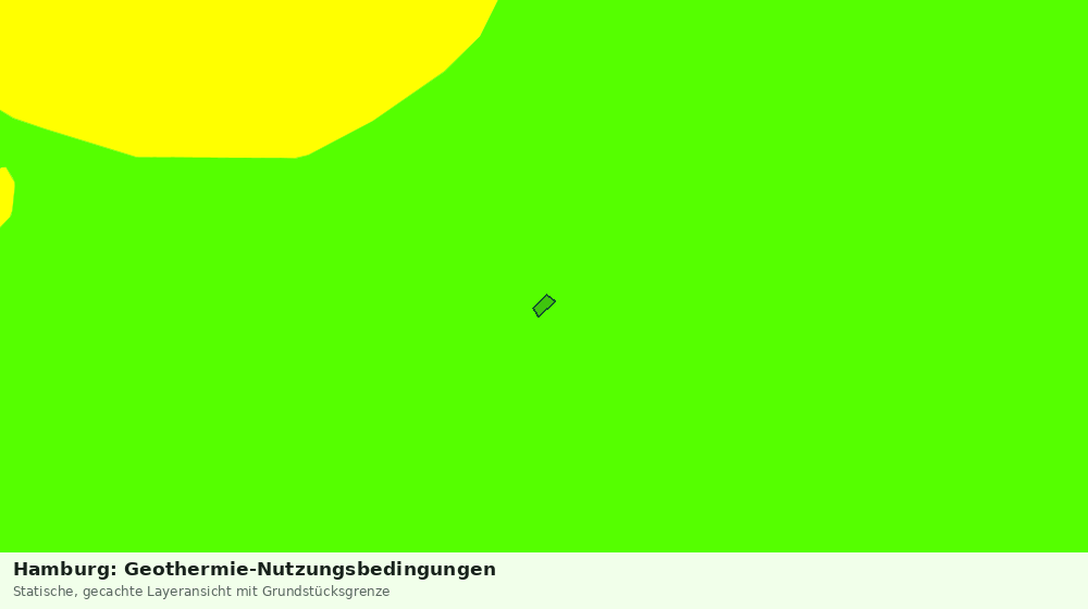 Statische Kartenansicht: Hamburg: Geothermie-Nutzungsbedingungen
