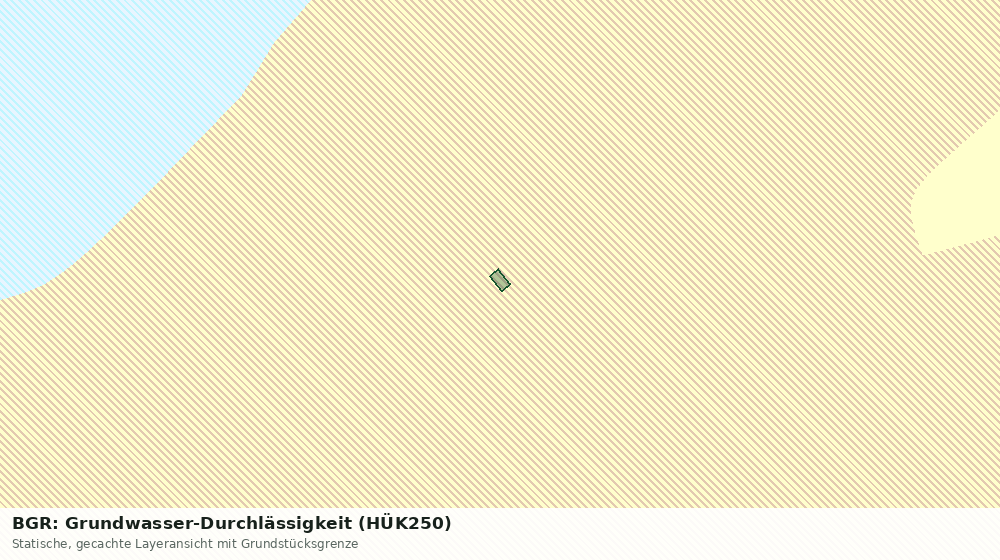 Statische Kartenansicht: BGR: Grundwasser-Durchlässigkeit (HÜK250)