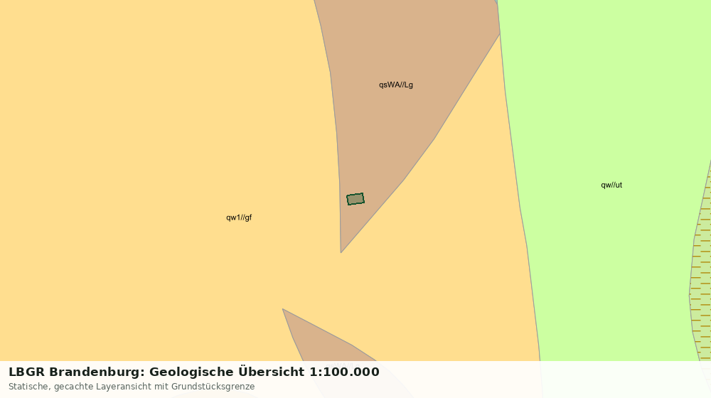 Statische Kartenansicht: LBGR Brandenburg: Geologische Übersicht 1:100.000