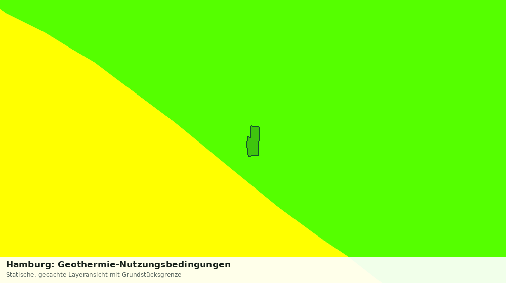 Statische Kartenansicht: Hamburg: Geothermie-Nutzungsbedingungen