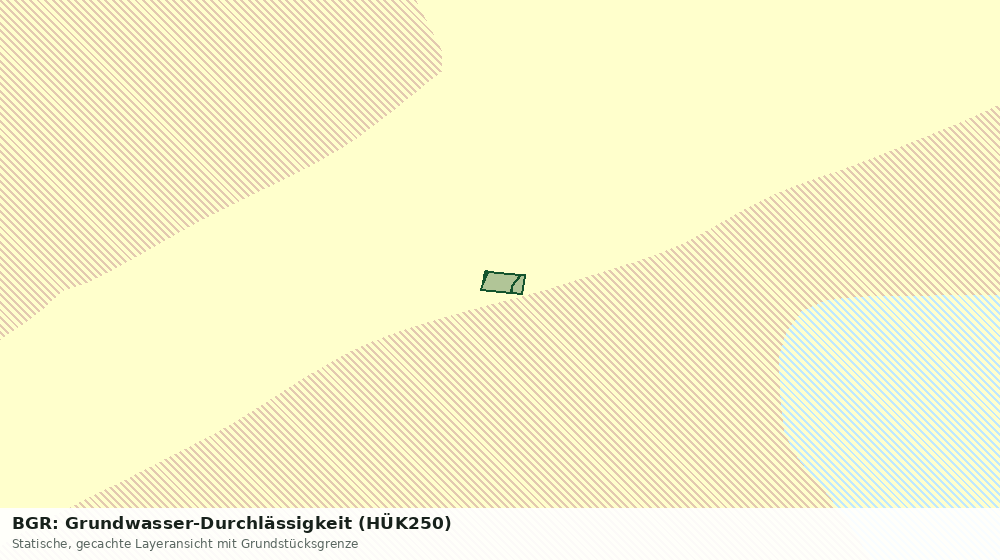 Statische Kartenansicht: BGR: Grundwasser-Durchlässigkeit (HÜK250)