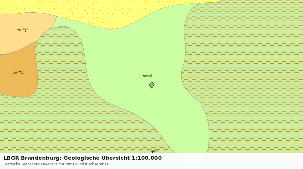 Statische Kartenansicht: LBGR Brandenburg: Geologische Übersicht 1:100.000