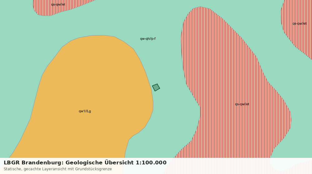 Statische Kartenansicht: LBGR Brandenburg: Geologische Übersicht 1:100.000