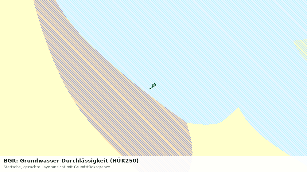 Statische Kartenansicht: BGR: Grundwasser-Durchlässigkeit (HÜK250)