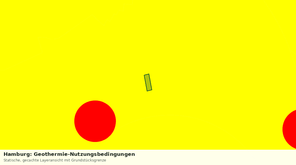 Statische Kartenansicht: Hamburg: Geothermie-Nutzungsbedingungen