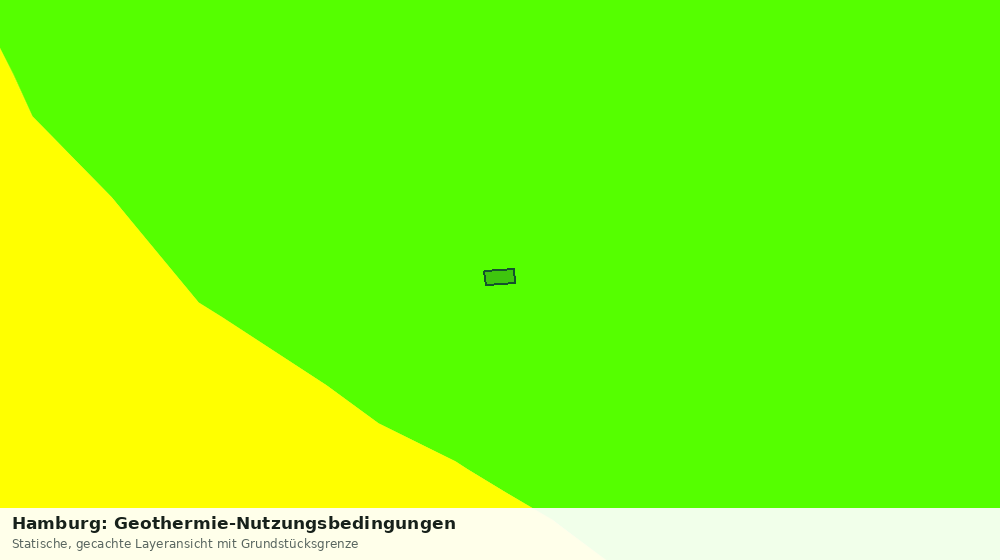 Statische Kartenansicht: Hamburg: Geothermie-Nutzungsbedingungen