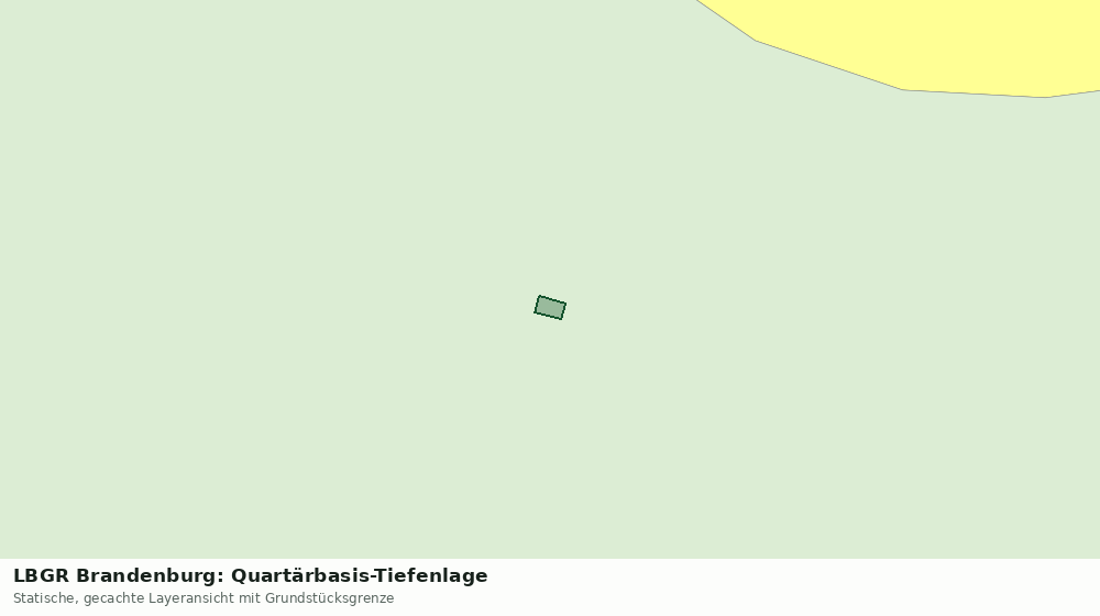 Statische Kartenansicht: LBGR Brandenburg: Quartärbasis-Tiefenlage