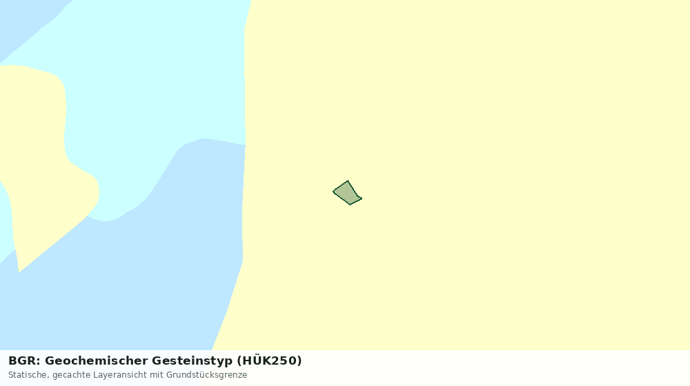 Statische Kartenansicht: BGR: Geochemischer Gesteinstyp (HÜK250)