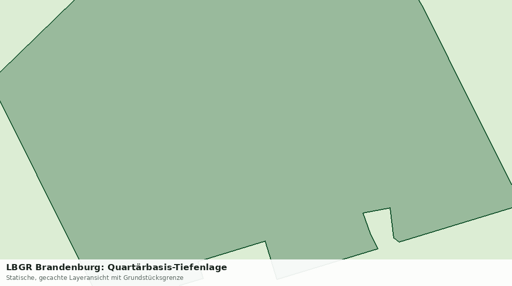 Statische Kartenansicht: LBGR Brandenburg: Quartärbasis-Tiefenlage
