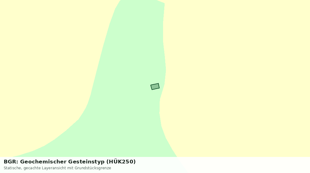 Statische Kartenansicht: BGR: Geochemischer Gesteinstyp (HÜK250)