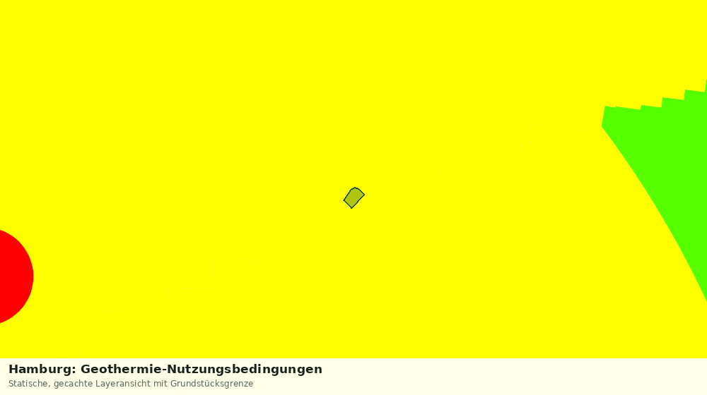 Statische Kartenansicht: Hamburg: Geothermie-Nutzungsbedingungen