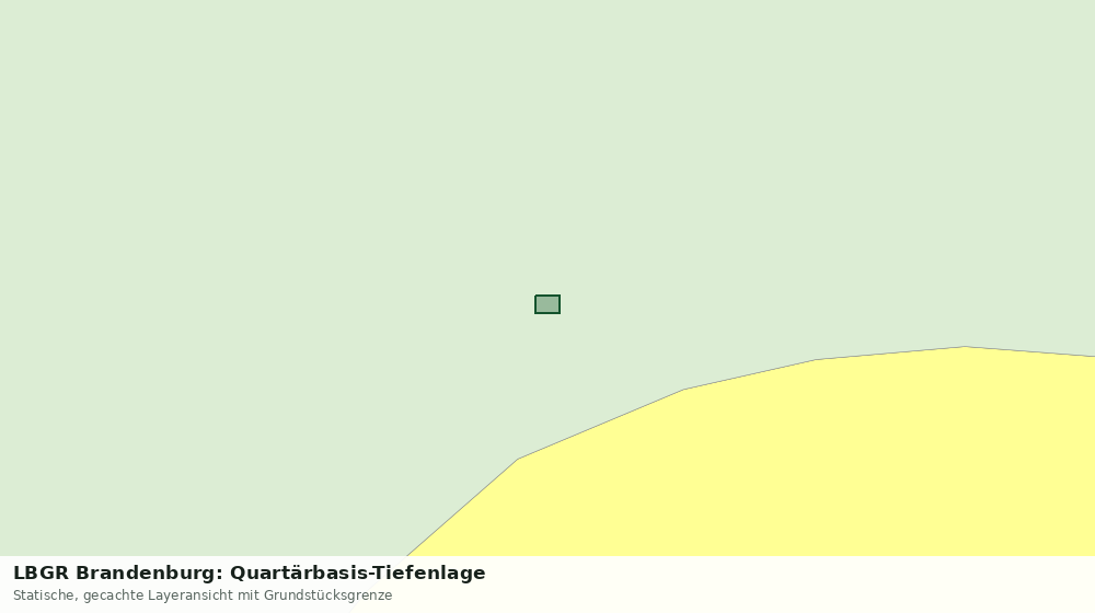 Statische Kartenansicht: LBGR Brandenburg: Quartärbasis-Tiefenlage