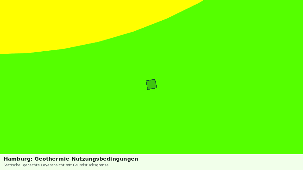 Statische Kartenansicht: Hamburg: Geothermie-Nutzungsbedingungen