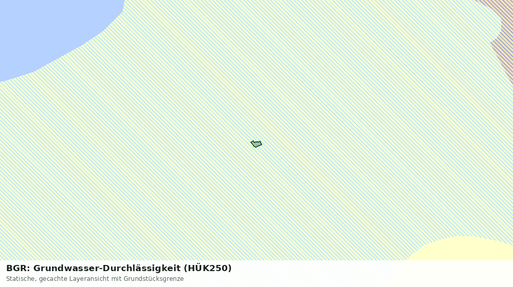 Statische Kartenansicht: BGR: Grundwasser-Durchlässigkeit (HÜK250)