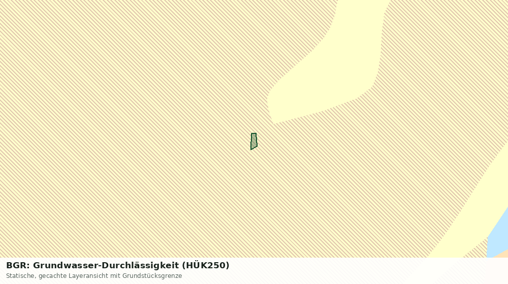 Statische Kartenansicht: BGR: Grundwasser-Durchlässigkeit (HÜK250)