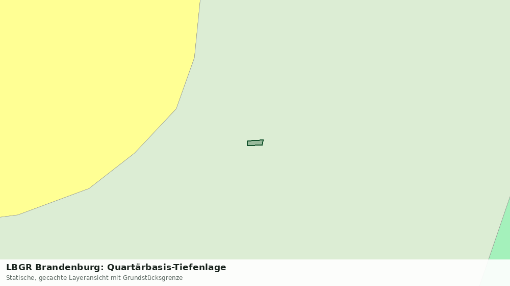 Statische Kartenansicht: LBGR Brandenburg: Quartärbasis-Tiefenlage