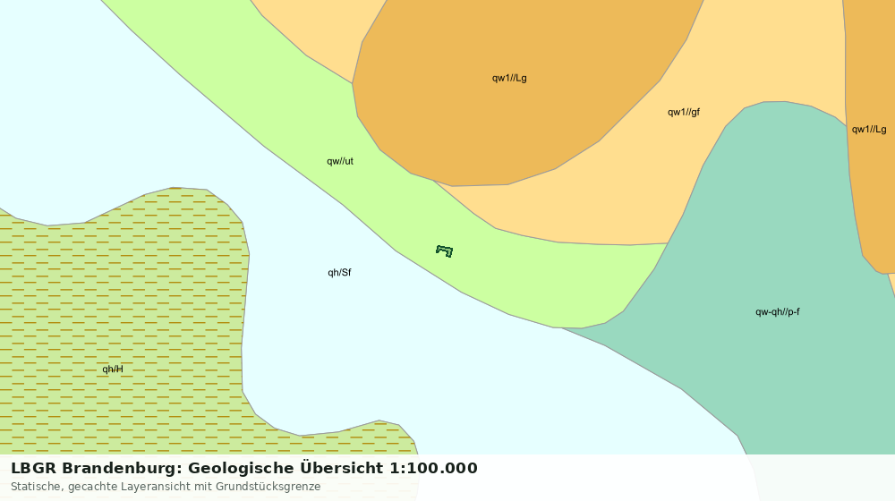 Statische Kartenansicht: LBGR Brandenburg: Geologische Übersicht 1:100.000