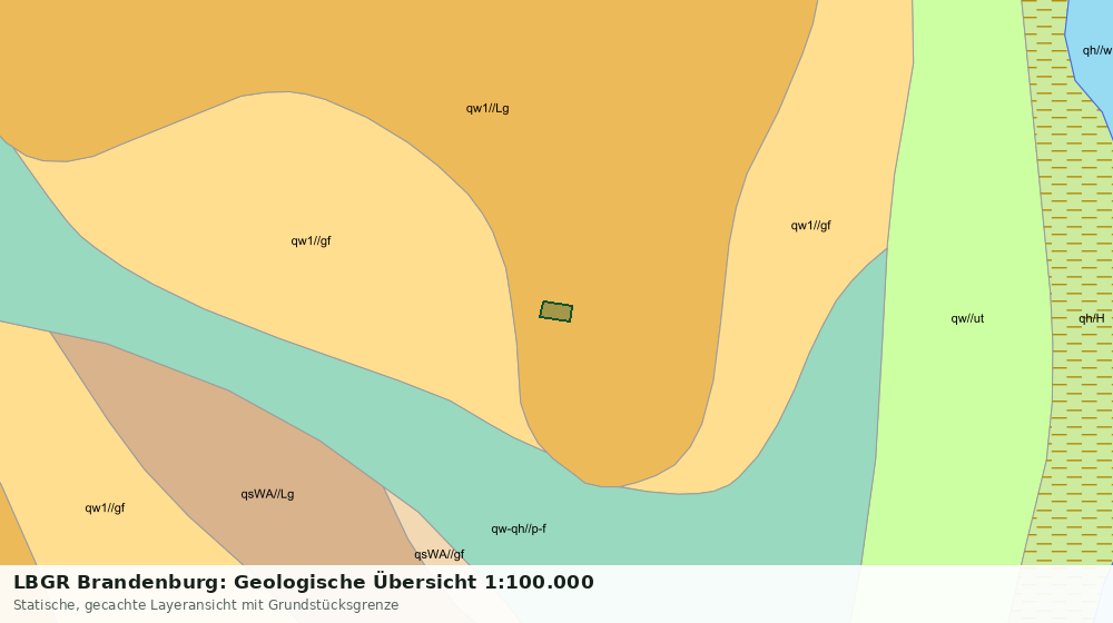 Statische Kartenansicht: LBGR Brandenburg: Geologische Übersicht 1:100.000