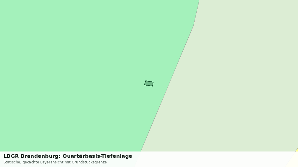 Statische Kartenansicht: LBGR Brandenburg: Quartärbasis-Tiefenlage