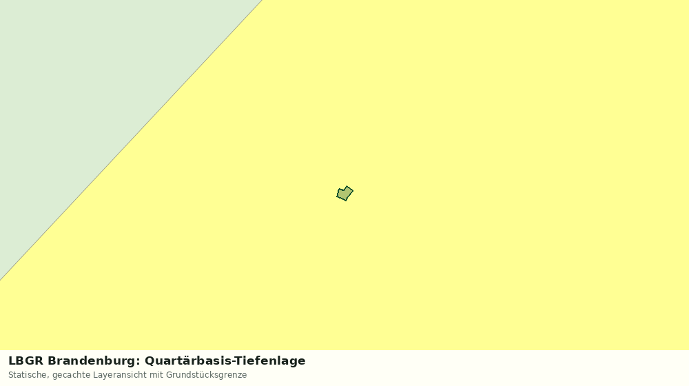 Statische Kartenansicht: LBGR Brandenburg: Quartärbasis-Tiefenlage