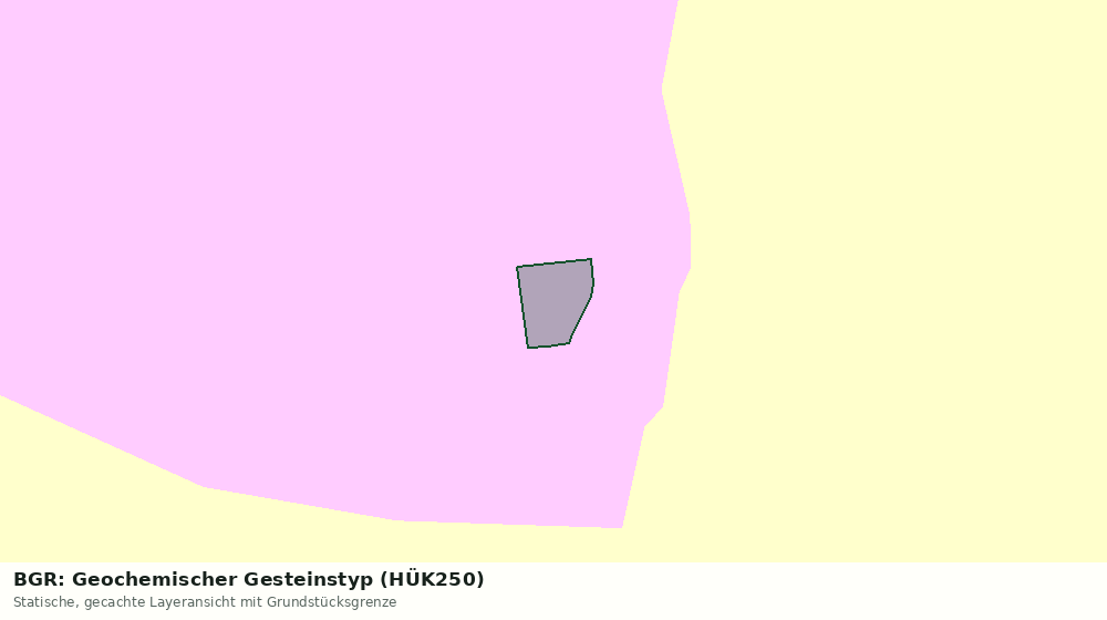Statische Kartenansicht: BGR: Geochemischer Gesteinstyp (HÜK250)