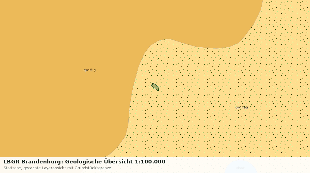 Statische Kartenansicht: LBGR Brandenburg: Geologische Übersicht 1:100.000