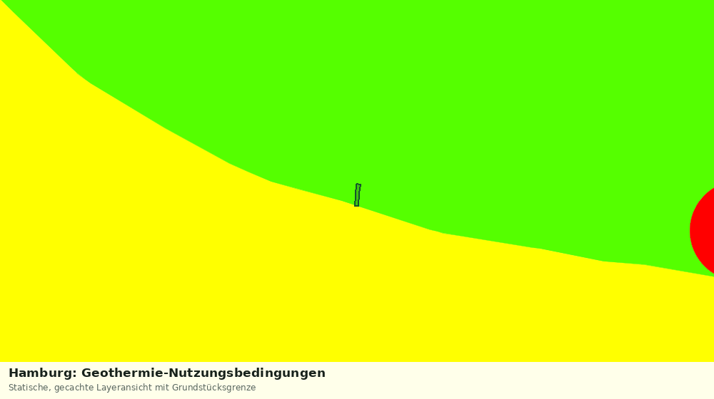 Statische Kartenansicht: Hamburg: Geothermie-Nutzungsbedingungen
