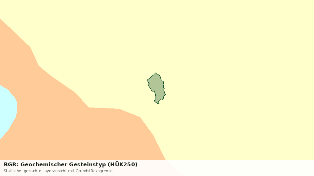 Statische Kartenansicht: BGR: Geochemischer Gesteinstyp (HÜK250)