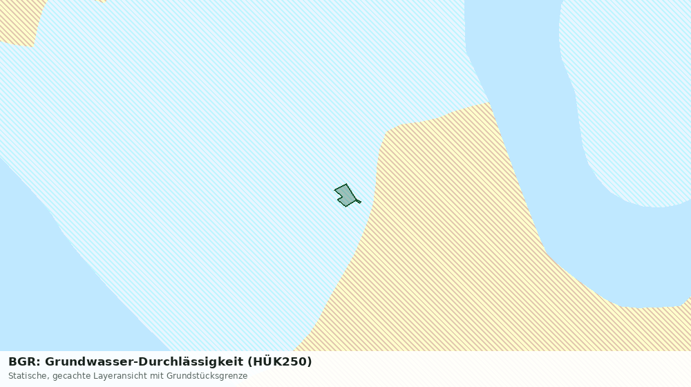 Statische Kartenansicht: BGR: Grundwasser-Durchlässigkeit (HÜK250)