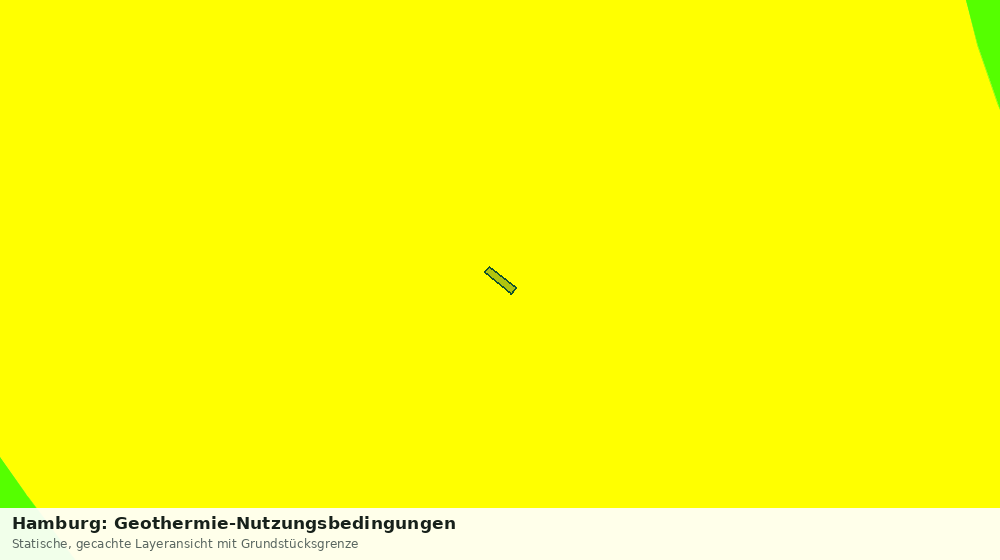 Statische Kartenansicht: Hamburg: Geothermie-Nutzungsbedingungen