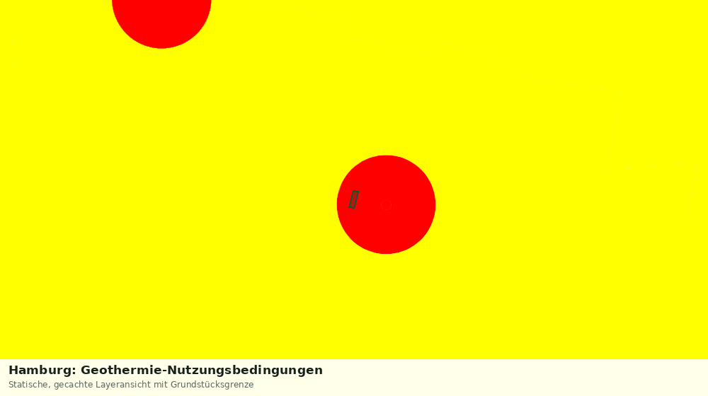 Statische Kartenansicht: Hamburg: Geothermie-Nutzungsbedingungen