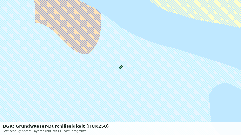 Statische Kartenansicht: BGR: Grundwasser-Durchlässigkeit (HÜK250)
