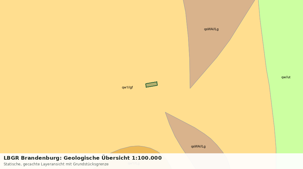 Statische Kartenansicht: LBGR Brandenburg: Geologische Übersicht 1:100.000