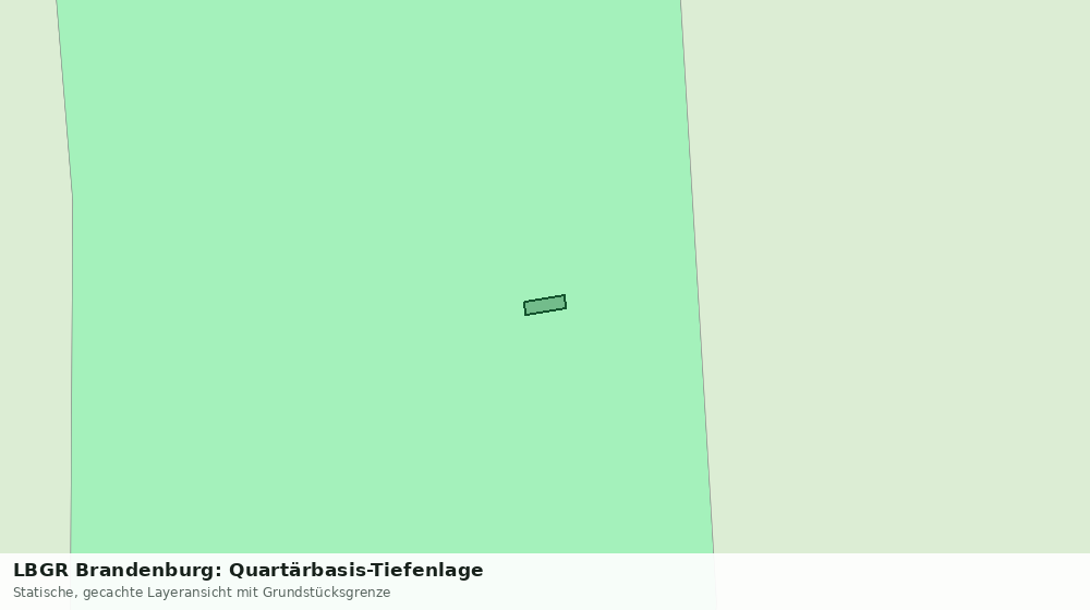 Statische Kartenansicht: LBGR Brandenburg: Quartärbasis-Tiefenlage