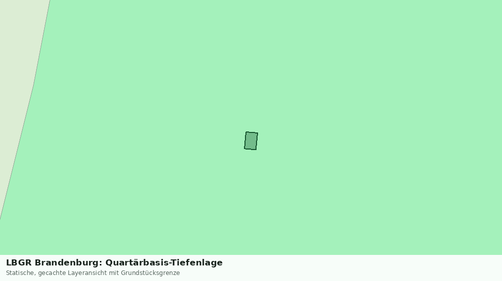 Statische Kartenansicht: LBGR Brandenburg: Quartärbasis-Tiefenlage