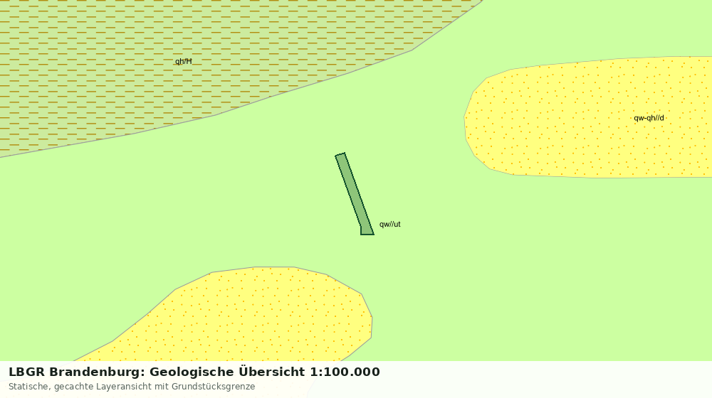 Statische Kartenansicht: LBGR Brandenburg: Geologische Übersicht 1:100.000