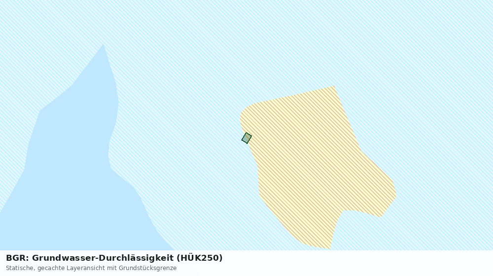 Statische Kartenansicht: BGR: Grundwasser-Durchlässigkeit (HÜK250)