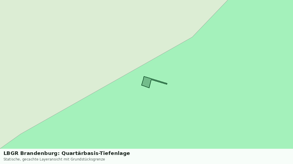 Statische Kartenansicht: LBGR Brandenburg: Quartärbasis-Tiefenlage