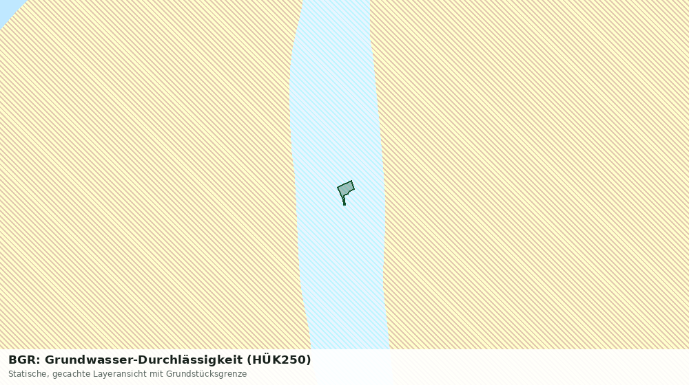 Statische Kartenansicht: BGR: Grundwasser-Durchlässigkeit (HÜK250)