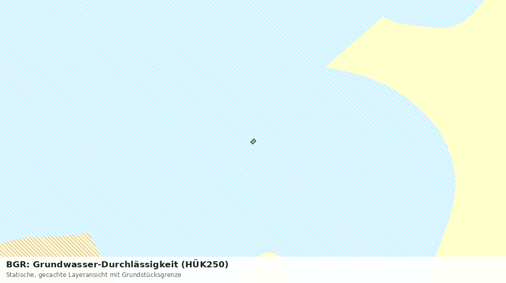 Statische Kartenansicht: BGR: Grundwasser-Durchlässigkeit (HÜK250)
