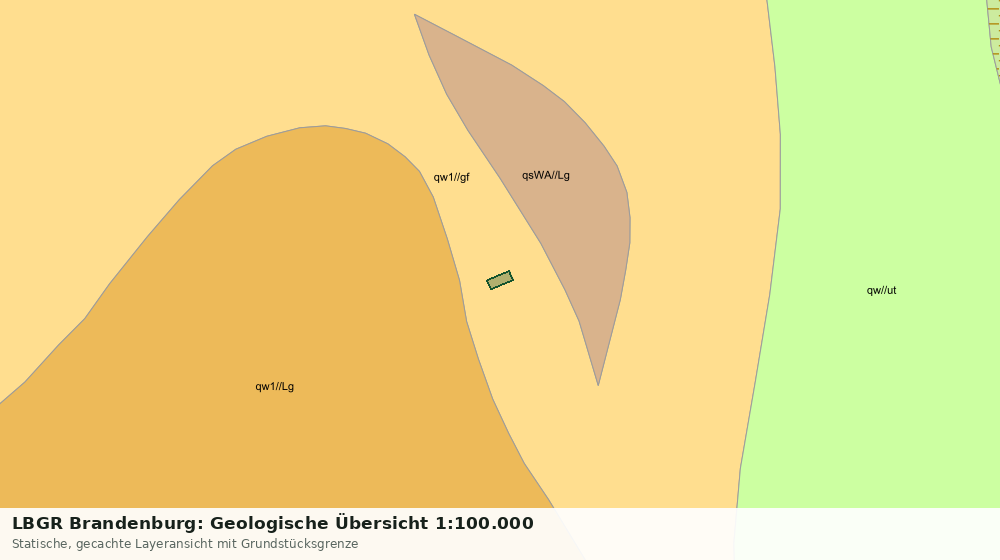 Statische Kartenansicht: LBGR Brandenburg: Geologische Übersicht 1:100.000