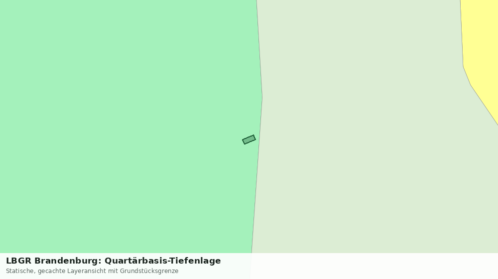 Statische Kartenansicht: LBGR Brandenburg: Quartärbasis-Tiefenlage