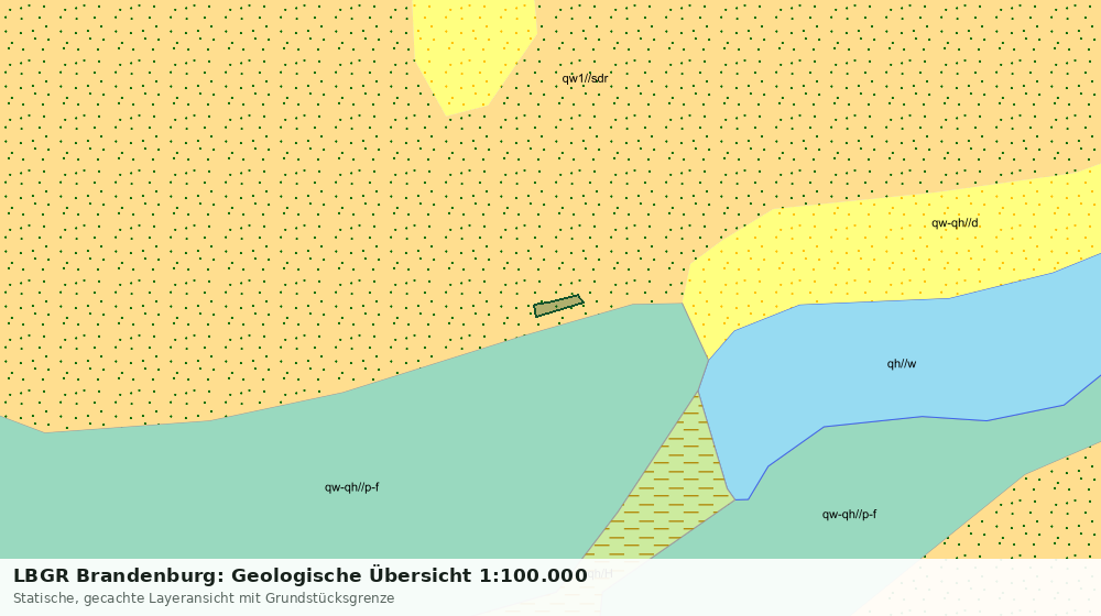 Statische Kartenansicht: LBGR Brandenburg: Geologische Übersicht 1:100.000