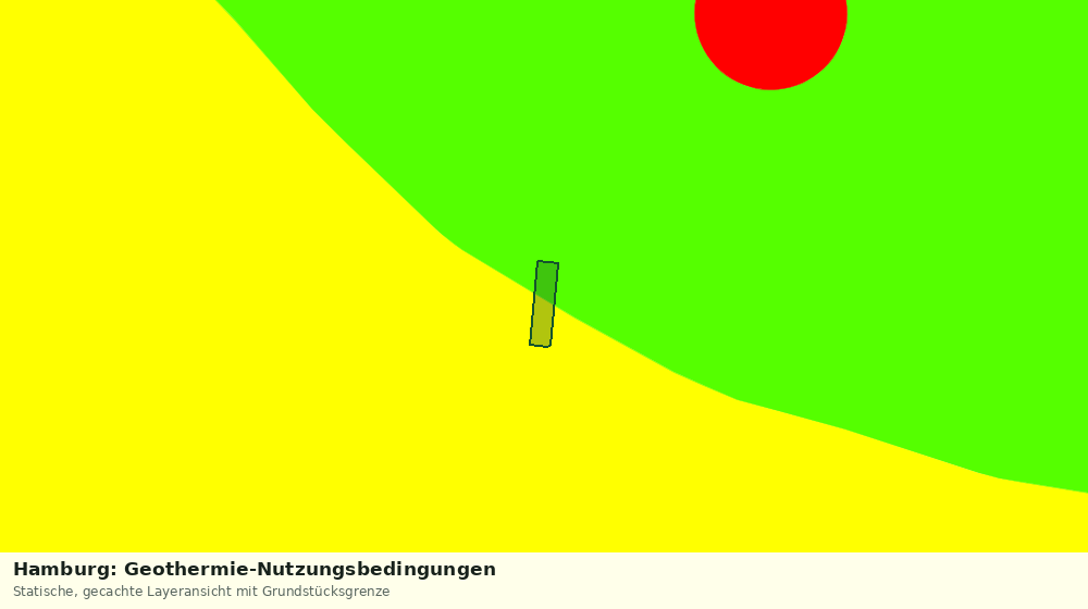 Statische Kartenansicht: Hamburg: Geothermie-Nutzungsbedingungen