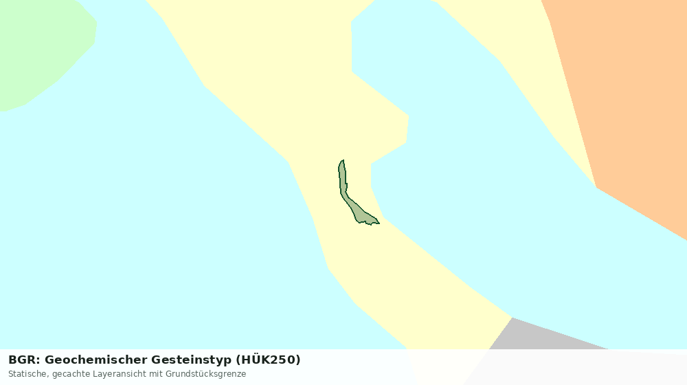 Statische Kartenansicht: BGR: Geochemischer Gesteinstyp (HÜK250)