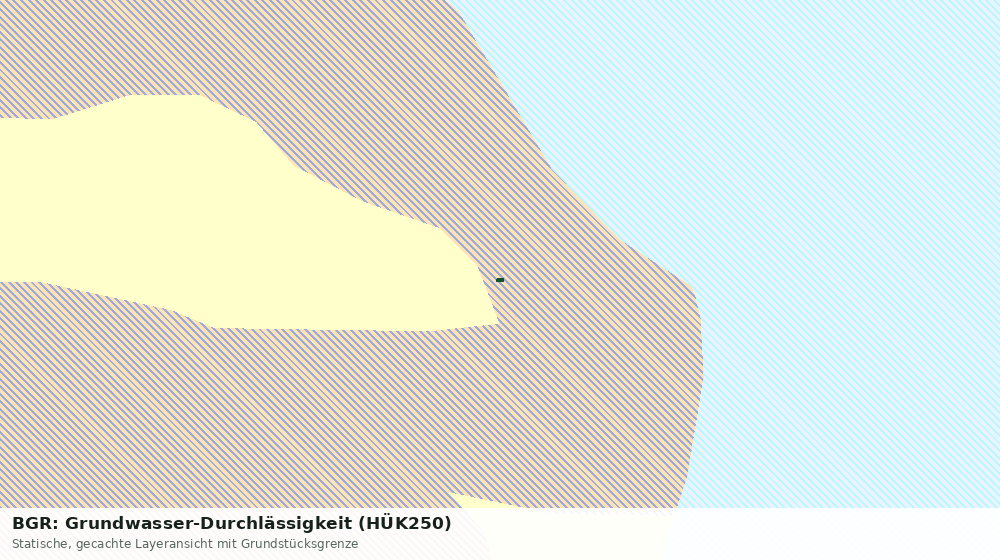 Statische Kartenansicht: BGR: Grundwasser-Durchlässigkeit (HÜK250)