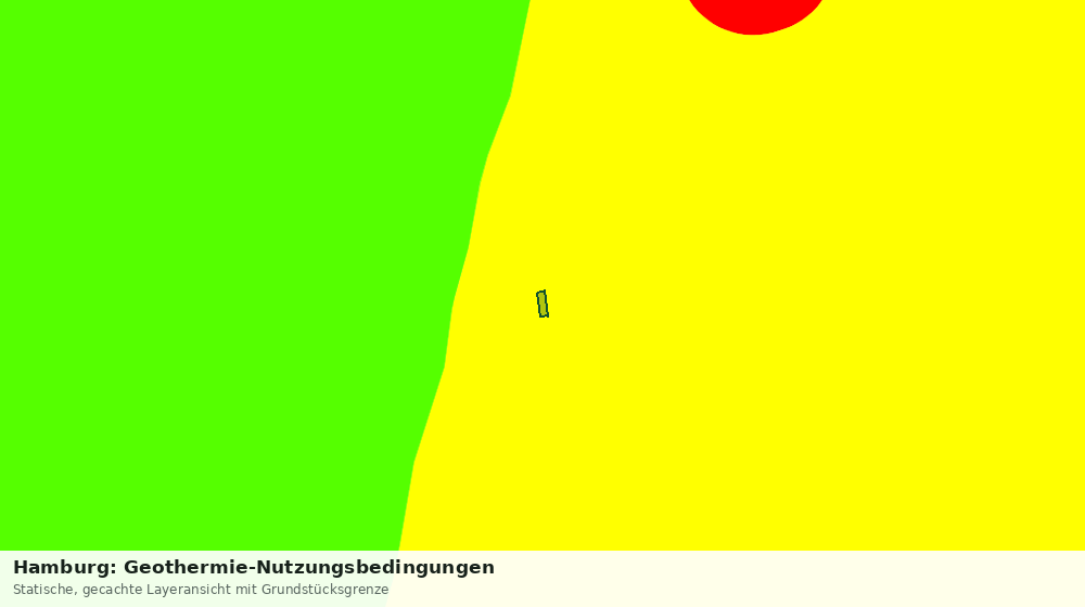 Statische Kartenansicht: Hamburg: Geothermie-Nutzungsbedingungen