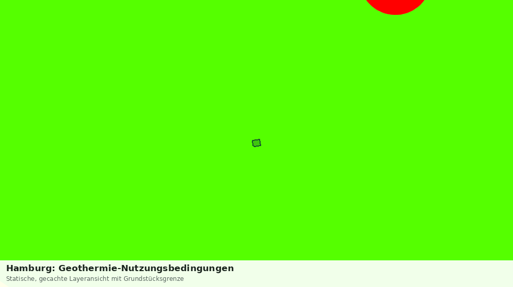 Statische Kartenansicht: Hamburg: Geothermie-Nutzungsbedingungen