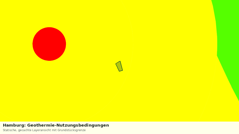 Statische Kartenansicht: Hamburg: Geothermie-Nutzungsbedingungen
