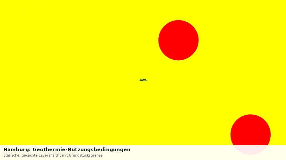 Statische Kartenansicht: Hamburg: Geothermie-Nutzungsbedingungen